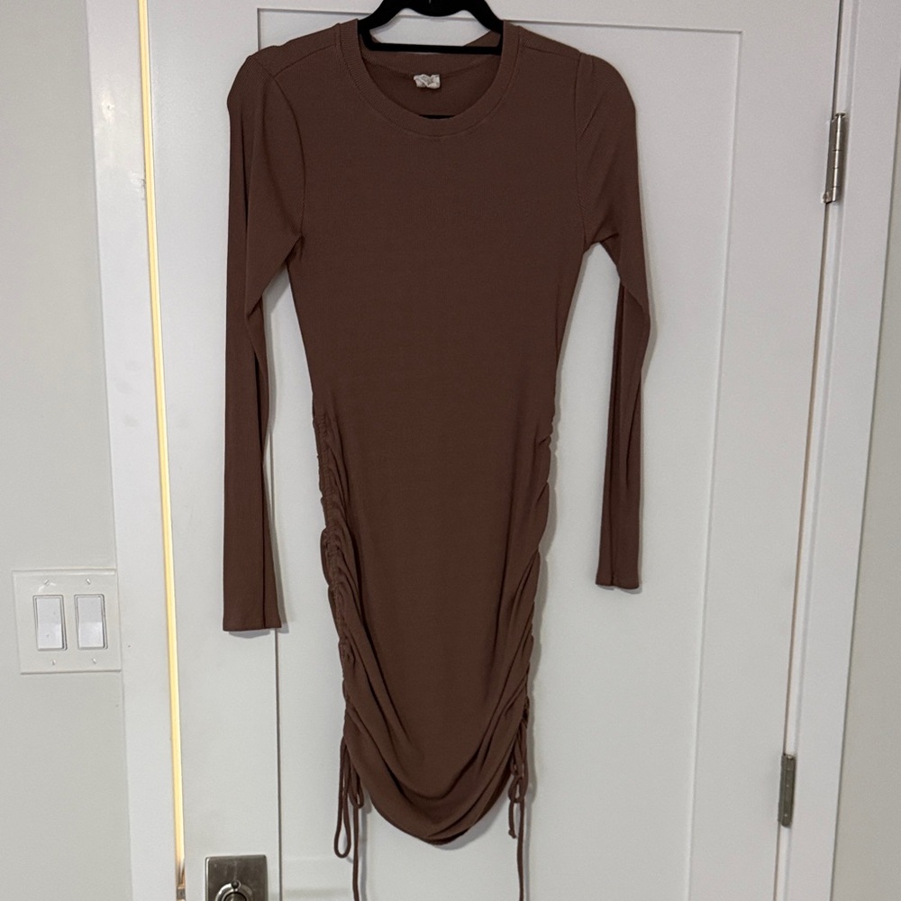 By Together Chocolate Long Sleeve Dress